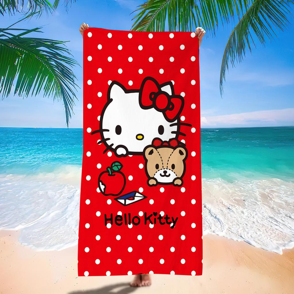 Cute Cartoon Printed Microfiber Beach Towel Quick Dry Soft Absorbent Bath Towel For Seaside