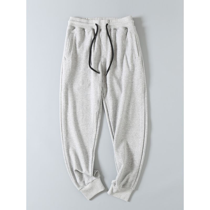Export Export Tail Goods Japanese Style Simple All-Matching Elastic Waistband Terry Cotton Athleisure Ankle-Tied Sweatpants Men's Fashionable Trousers