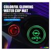 Car Cup Holder Lights Ambient Lighting Glowing Anti Slip Coaster Pad For ADAM ASTRA J K CORSA E INSIGNIA MOKKA VIVA Meriva