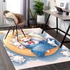 1pc Sailor Moon Anime Cartoon Design Chair Mat Non Slip Carpet for Office, Home Decor, Living Room, Bedroom