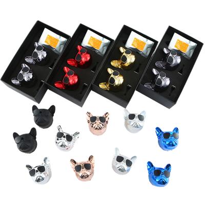 2PCS Car Bulldog Decoration Interior Car Air Vent Clip Car Decorating