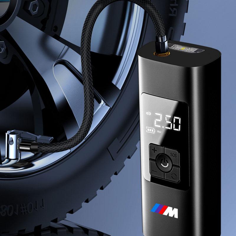 1 Stück Tragbare Auto-Aufblaspumpe Lade-Luftpumpe Reifenfüller Für BMW M E34 E36 E60 E90 E46 E39 E70 F10 F20 F30 X5 X6 X1 M3 M5 M6 E71 F01 F02 F87