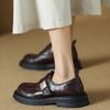 [Fanfna] 2025 Autumn Thick-soled Small Man British Academy Style Loafers Women's Small Leather Shoes Are Versatile