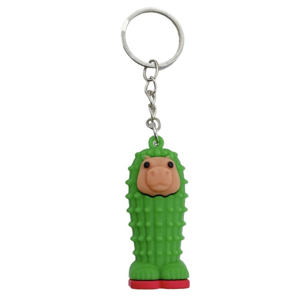 Creative Italian Brainrot Animals Keychain Funny Tung Tung Tung Sahur Cat Meme Keyrings Friends Pendant Gifts