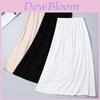 Morale Cotton Lace Midi Skirt With Breathable Ice Silk Fabric For Casual Women