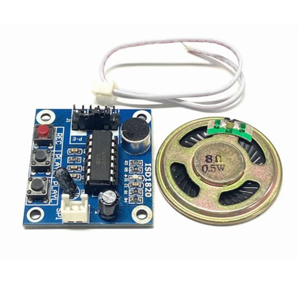Onboard Mic 0.5W Speaker ISD1820 Voice Recording Playback Module