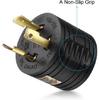 RV Generator Adapter, 3-Prong 30A Male to 30Amp Female Power Plug for Camper