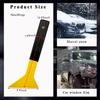 Car Windshield Snow Frost Ice Removal Shovel Scraper Cleaning Tool Triangle Window Tinting Squeegee with Non-Slip Long Handle