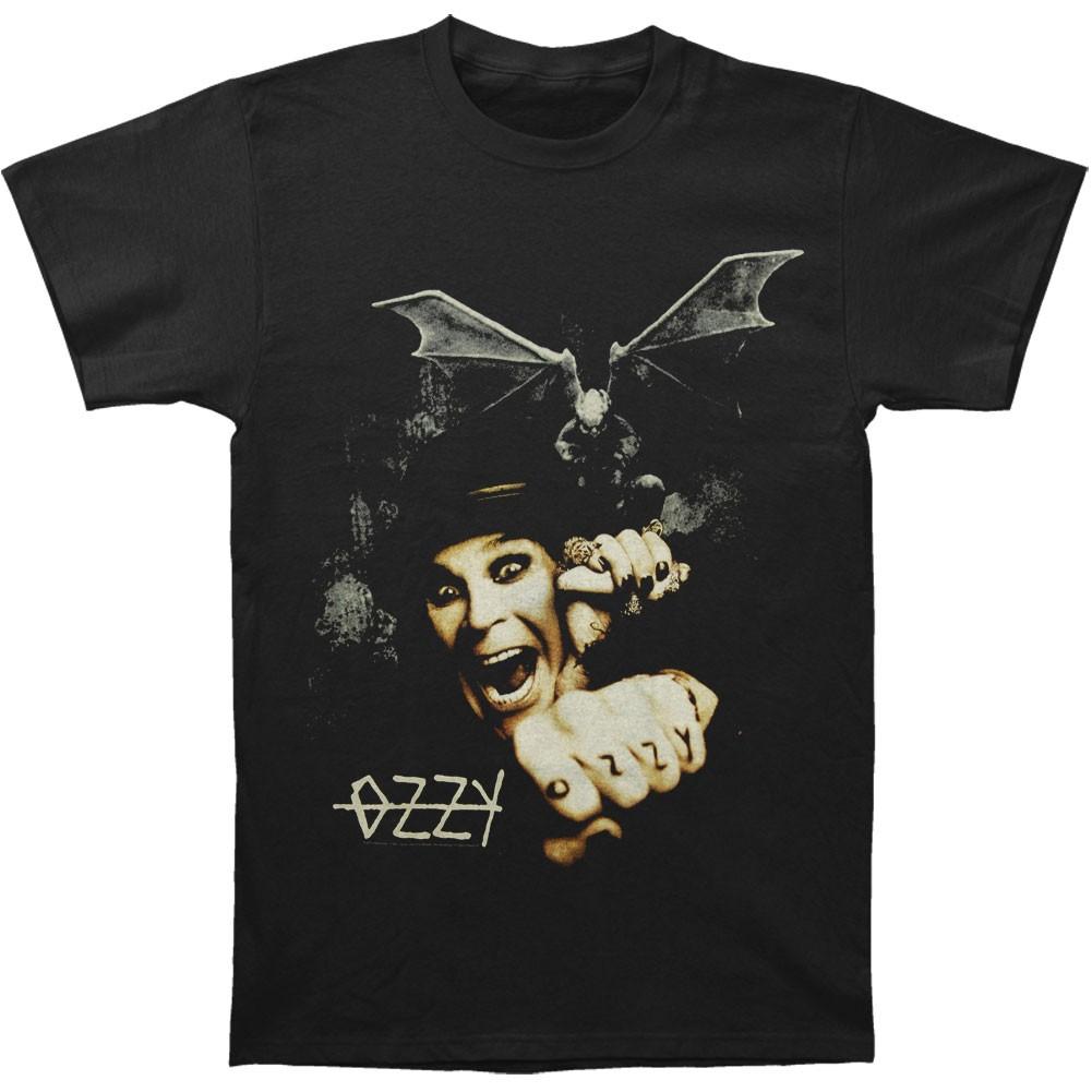 Men s Ozzy Osbourne Gargoyle Bat Fright T-shirt Small Black XXXL