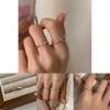 Korean Artistic Daejeon 2022 Trendy Shell Cross Ring For Women Modern Fashionable Hand Jewelry