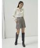Snidel Pleated Collar Docking Knit Pullover SWNT245231 White Women's