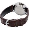 Casio MTP-VT01L-7B2 Quartz Men's Watch Silver Brown Leather Band Imported Model