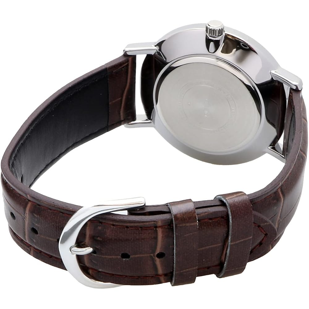 Casio MTP-VT01L-7B2 Quartz Men's Watch Silver Brown Leather Band Imported Model