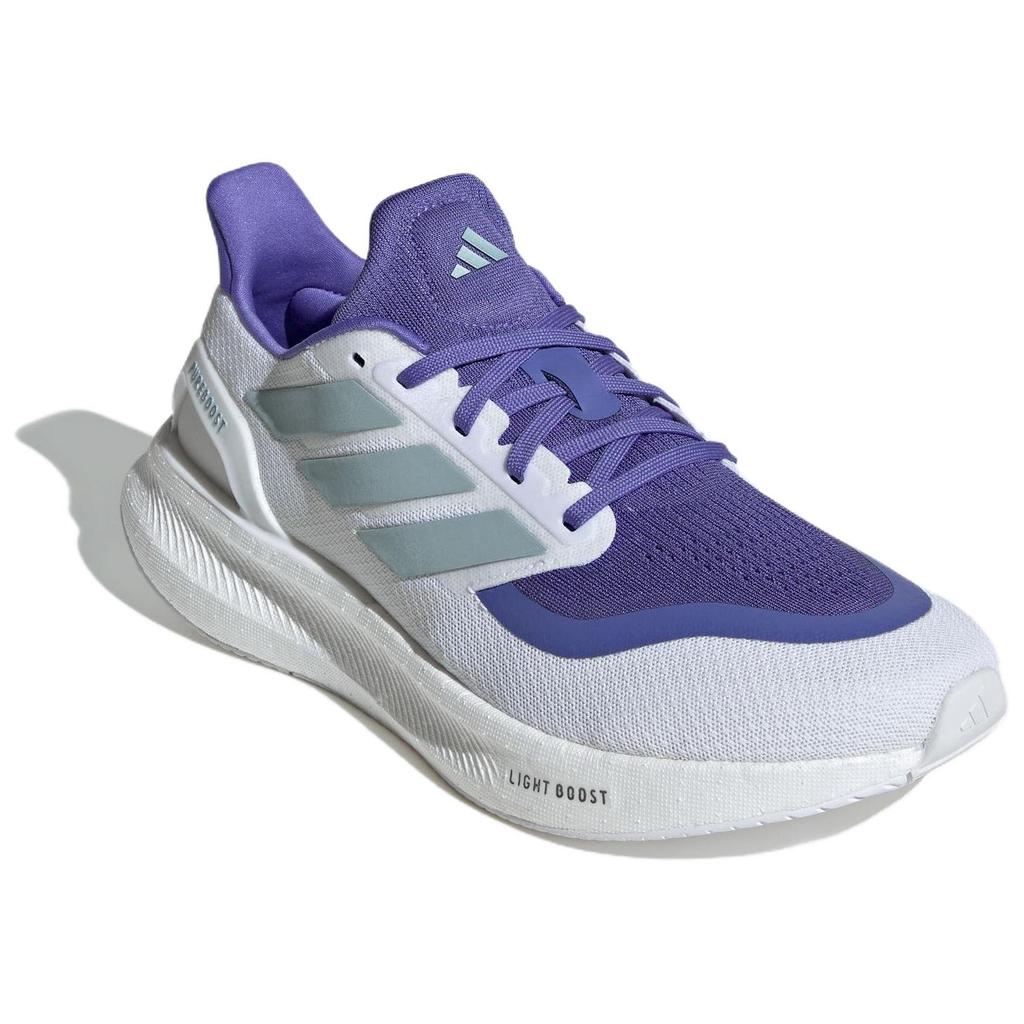 New Adidas Pureboost Anti Slip And Wear Resistant Rebound Low Top BOOST Technology Casual Running Shoes Men's White Blue JH7262