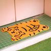 Floor Carpet Non-Slip Water Absorption Comfortable Touch Living Room Bedroom Door Cute Tiger Design Floor Rug Daily Use