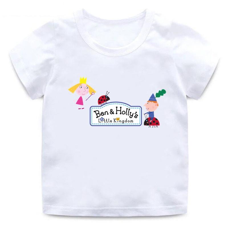 Ben And Holly Kingdom Cartoon Funny Cute Men Women Tee Adults Children Boy Gril Top O Neck Kids Parent Child Cotton Tshirt