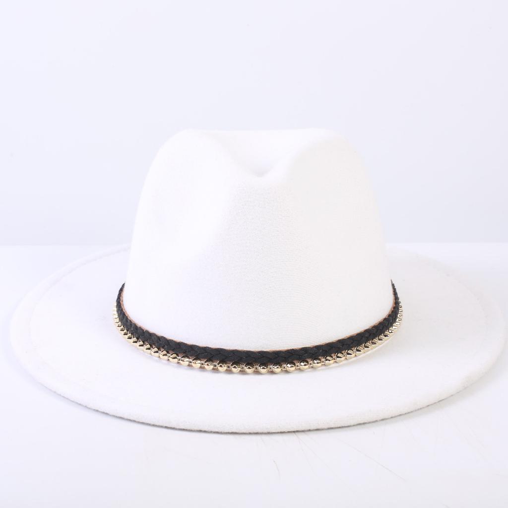 Popular European and American Classic Simple Flat-brimmed Top Hat Men's and Women's Fashionable and Elegant Versatile Jazz Hat Top Hat