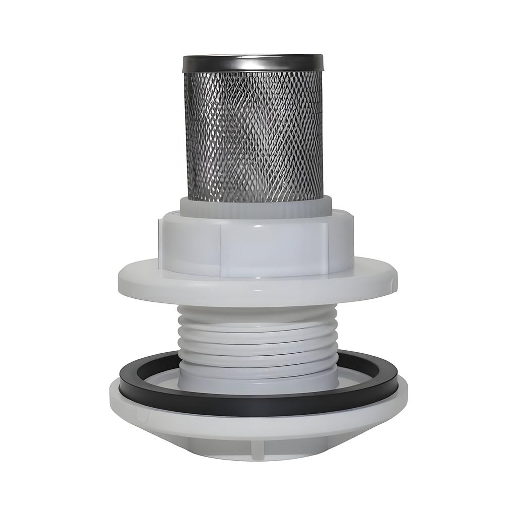 2Pc Kit garden water connectors with ID 32mm 1'' stainless steel filter screen OD 42mm drilling ID 1'' water tank joint flange