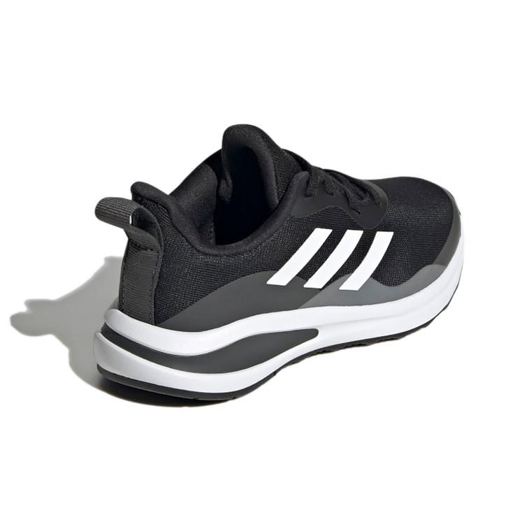adidas FortaRun J Lace Running K Abrasion Resistant Breathable Low Top Sports Casual Shoes Black White Kids' GY7597