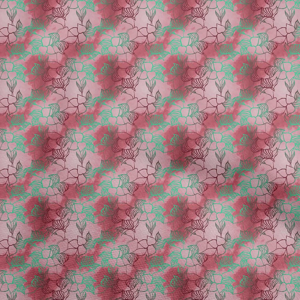 oneOone Cotton Flex Pear Green Fabric Leaves Craft Projects Decor Fabric Printed By The Yard 40 Inch