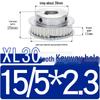 Synchronous Pulley XL, 30 Teeth, BF Type, Groove 11mm, Keyway Bore 5-25mm, Boss with Setscrew
