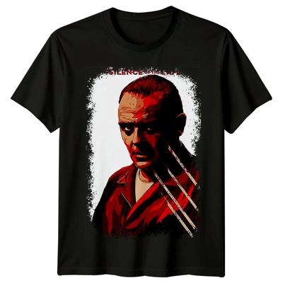 Mlčení jehňátek (1991) Tričko s motivem filmového plakátu 100% bavlna Pánská trička Top Retro tričko Unisex