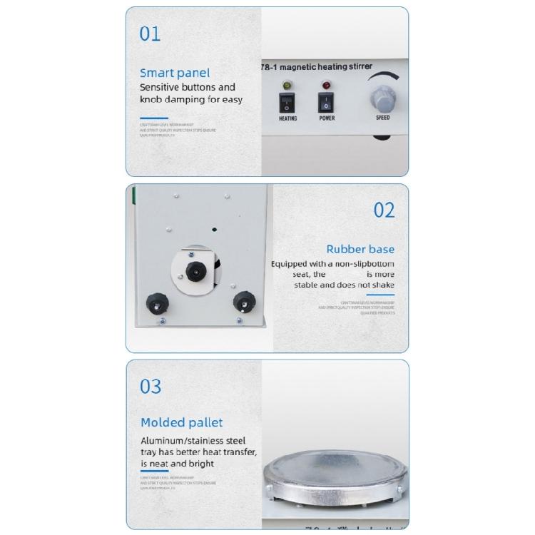 Laboratory Mixing Equipment Magnetic Heating Stirrer Adjustable Speed f0-2400 RPM for Laboratory and Physics Experiment