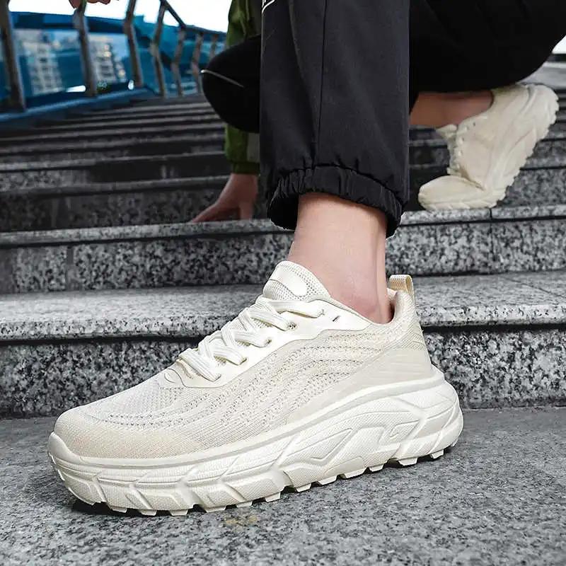 Fashion Anti Slip Without Heels Skater Sneakers Man Woven New Shoes For Men Trnis Sport News Traning Runings Aestthic League Pretty