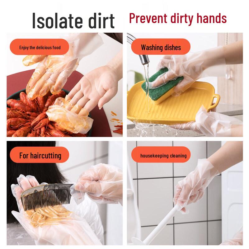 CHAHUA 312006 Food-Grade Disposable PE Gloves