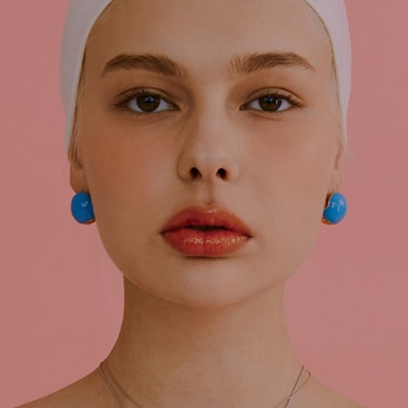 Viollina Enamel Ball Earrings_Turkish.