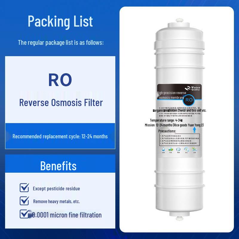 10-Inch Quick Connect Five-Stage Ultrafiltration Water Purifier Filter Cartridge for Kitchen & Home