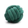 Velvet Knotted Ball Round Pillow - Decorative Tassel Accent Pillow for Sofa, Bed, Living Room, Boho Home Decor