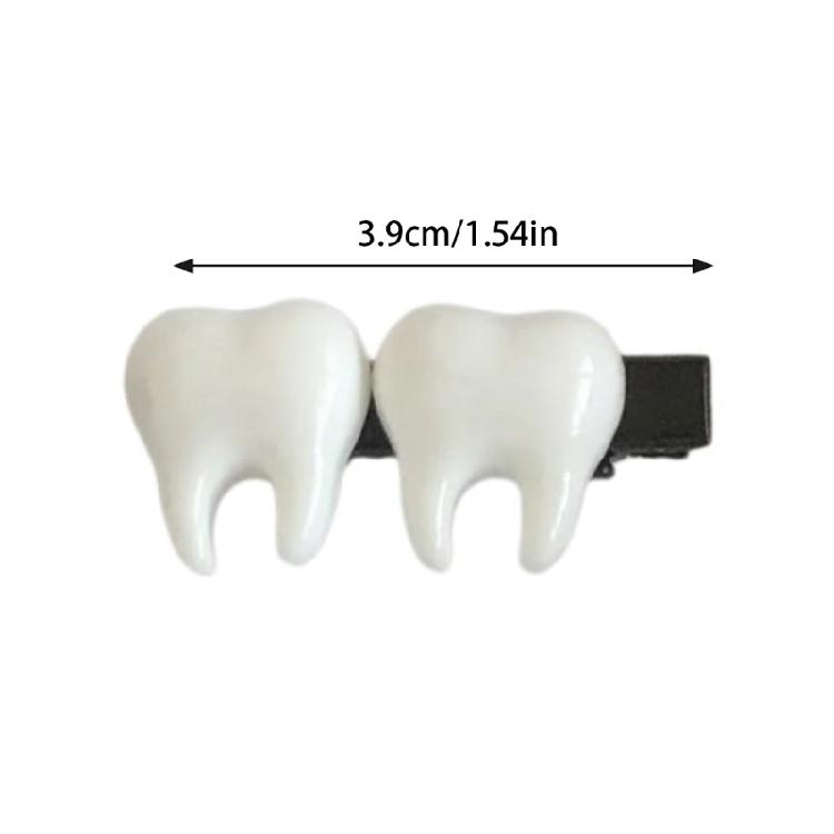 Barrettes Small Tooth for Girl Halloween Theme Parties Cute Hair Clip