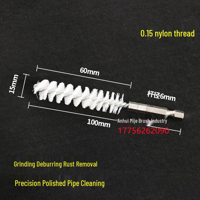 Electric Hex Shank Copper Wire Brush for Deburring, Rust Removal, Grinding, and Polishing