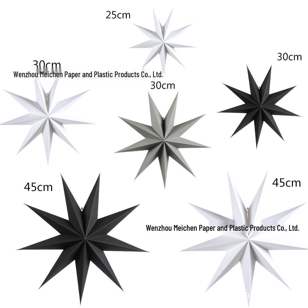 In-Stock Origami Nine-Pointed Star: Christmas, Birthday, and Window Decoration Star Lights