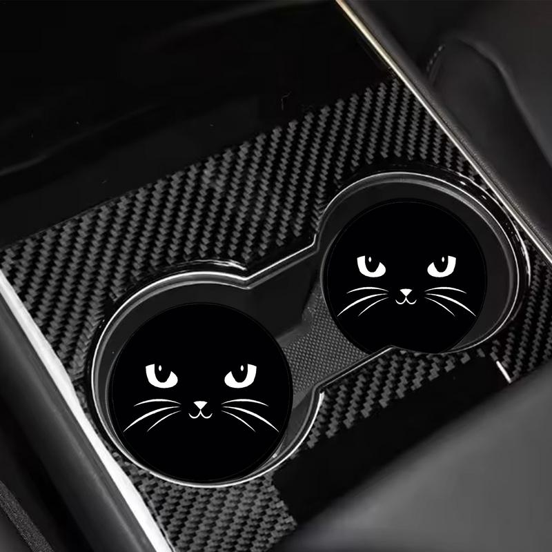 Car Drink Coaster Anti-Slip Cup Holder Mat Creative Car Cup Holder Insert Coaster Cool Car Interior Accessories Car Decor