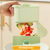 2-in-1 Suction Cup Sink Corner Caddy & Strainer - Food Grade Kitchen Sink Organizer with Waste Catcher Basket (No Drilling)