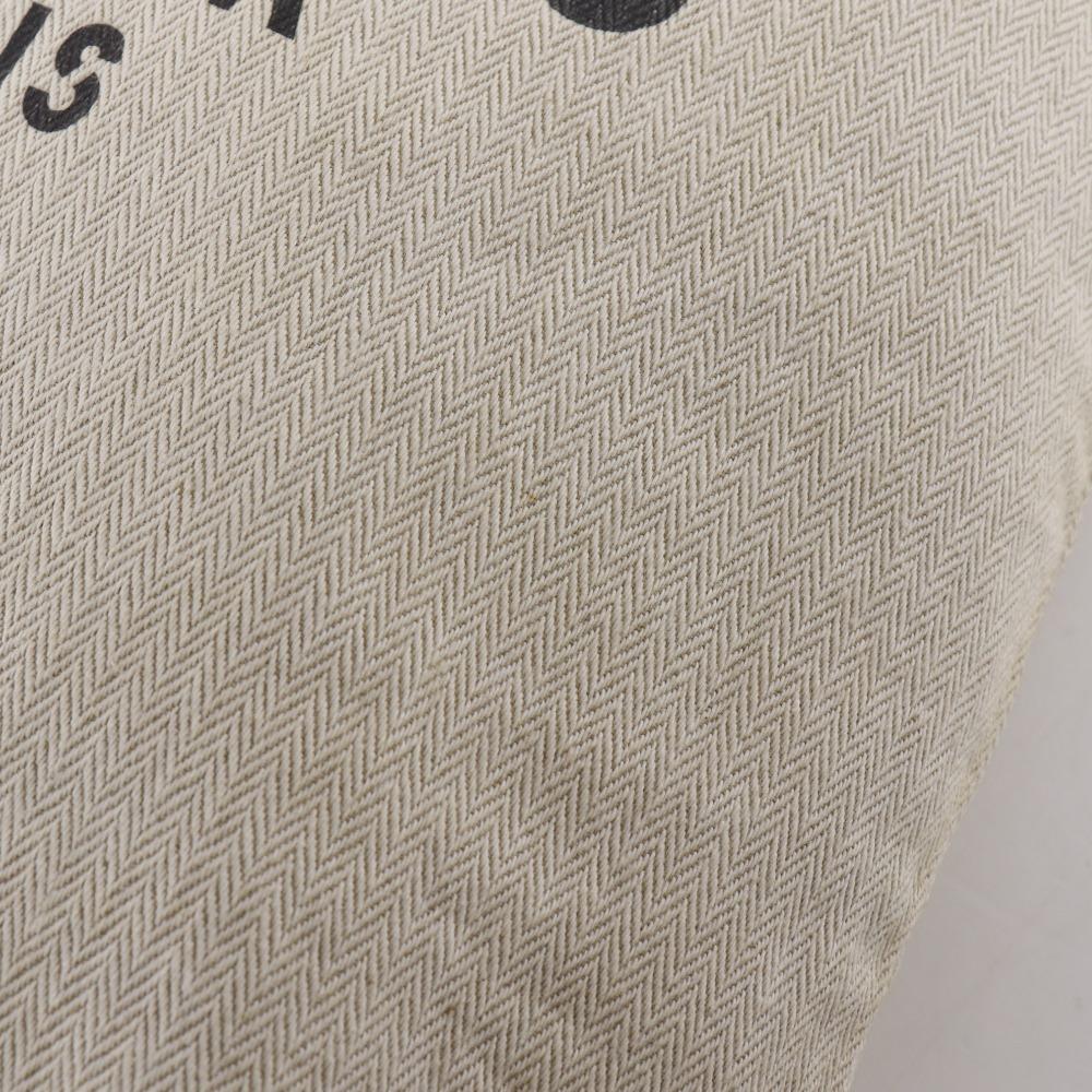 Hermes Alain GM Shoulder Bag Beige Canvas Unisex Used