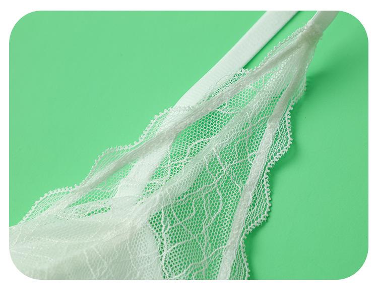 Triangle Cup Lace Wireless Bra - 100% Mulberry Silk, Sexy & Lightweight for Summer