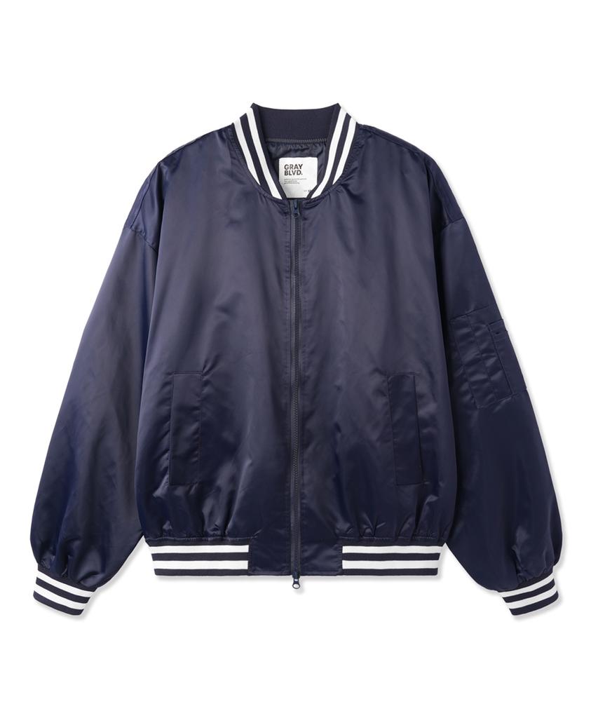 Grayblvd Tt Varsity Jacket Gkajk63(Navy)