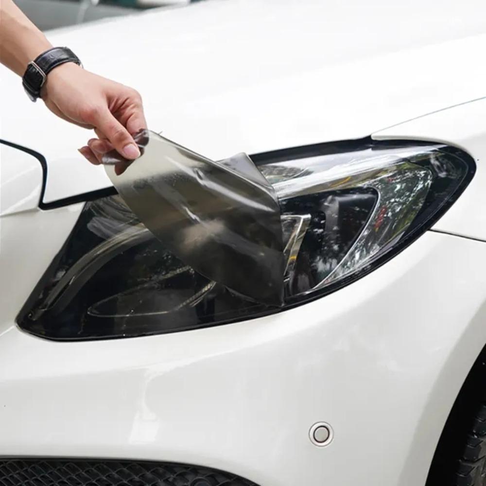 30x100/150/200cm Matte Black Car Light Car Light Headlight Taillight Tint Vinyl Film Sticker for Fog Light Rear Lamp Smoke Film