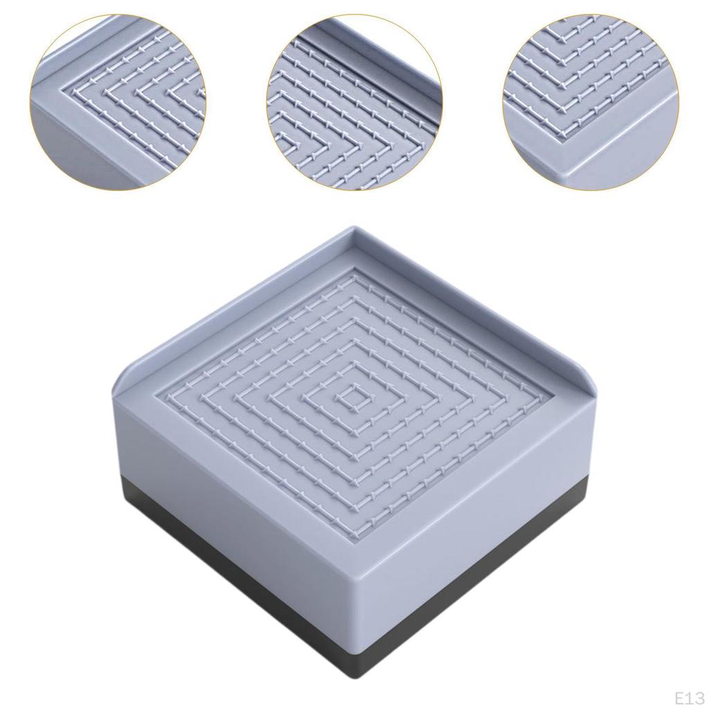 4 Pieces Bed Risers Furniture Leg Extenders Lifters Portable Simple Sturdy Nonslip Raising Blocks
