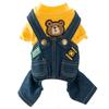 Pet Dog Clothes 4-Legged Cotton Outfit Small To Medium Breeds Like Teddy Bichon Pomeranian Lightweight Casual Wear
