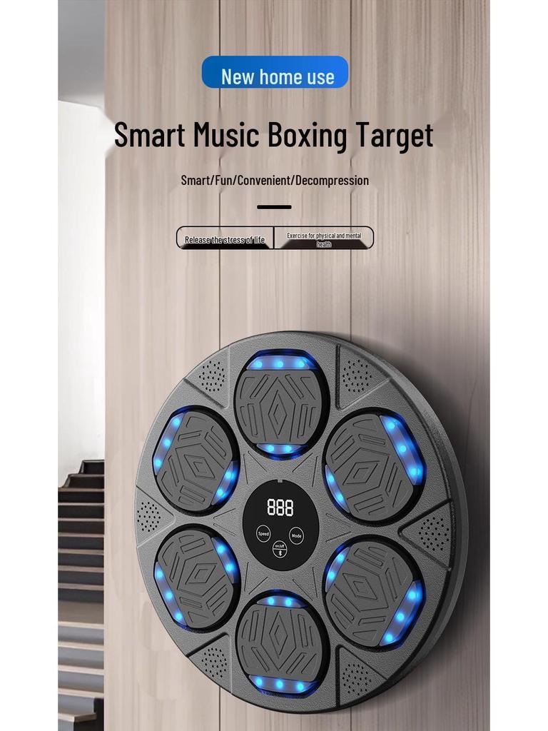 Bluetooth Hudobný Boxovací Nástenný Terč pre Deti & Dospelých - Domáce Boxovacie Tréningové Zariadenie