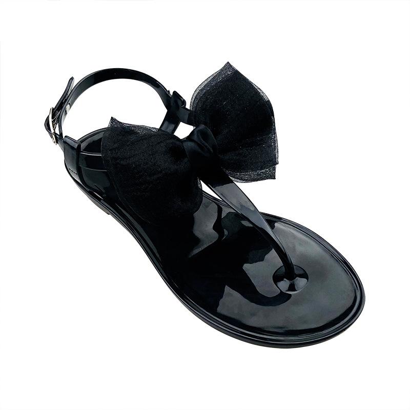 Shoes Woman 2025 Low Transparent Slippers Luxury Slides Rubber Flip Flops Designer Flat Hawaiian Fashion Fabric PU Scandals Rome