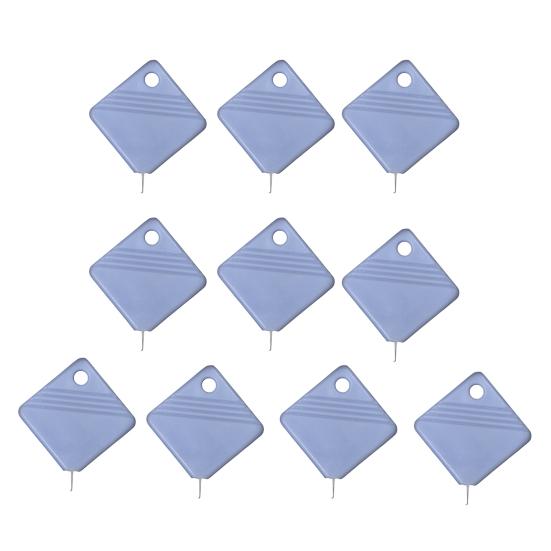 10 szt. nawlekaczy do igieł do szycia ręcznego Kwadratowy pomocnik do nawlekania igieł Łatwe narzędzie do nawlekania Pasuje do większości rozmiarów igieł Dla miłośników szycia