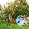 13,1FT Obstpflücker Stange mit Korb Teleskopisch, Baumobstpflücker Werkzeug mit Edelstahlstange & Aufbewahrungstasche für Apfel, Mango, Avocado, Orange, Zitrone