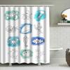 Ocean Animal Printed Shower Curtain Set Waterproof Home Decor Bathroom Accessories
