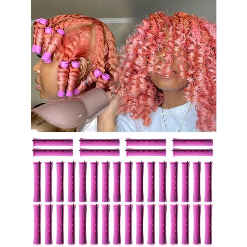 10pcs Perm Rods Set Create Natural Waves & Curls Hair Rollers Perfect For DIY Hairdressing & Styling Hair Tools, Hair Products For Barber Salon
