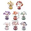 24TE Crystal Stone Energy Tree for Inviting Abundants and Home Decoration Elegant